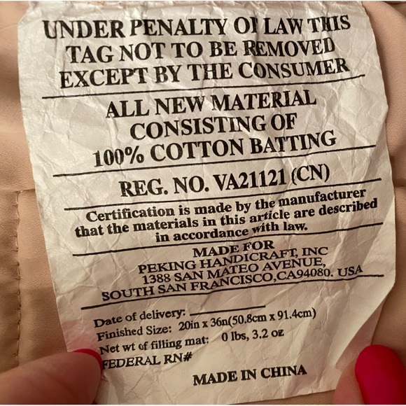 EUC KING SIZE PILLOW SHAMS WITH A ROSE COLOUR. QUILTED STITCHING - Picture 11 of 11